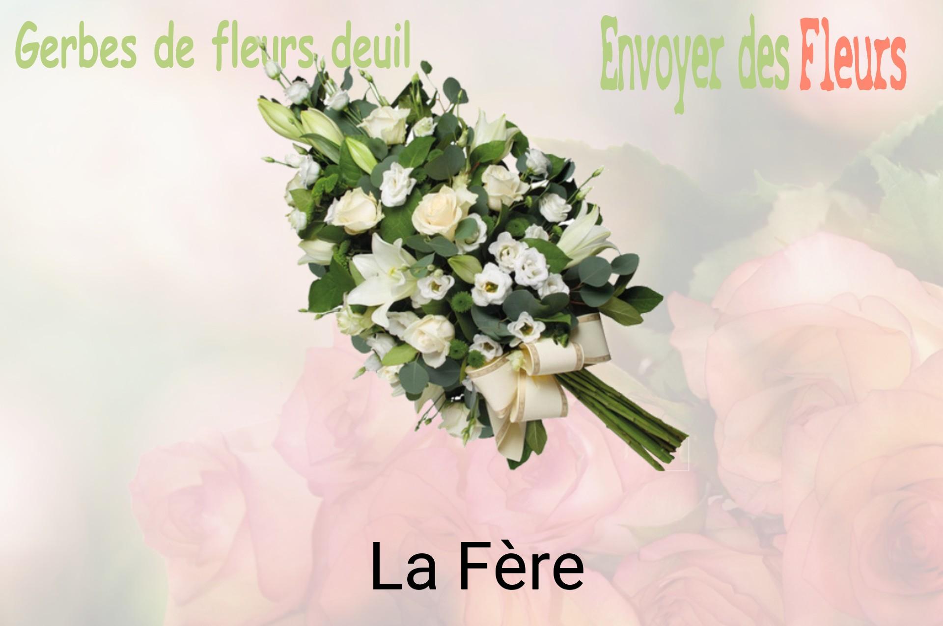 Gerbe de fleurs de deuil livrée à La Fère